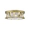 Z-Lite Cape Harbor 4 Light Flush Mount, Rubbed Brass & Clear 491F4-RB - alternate 1